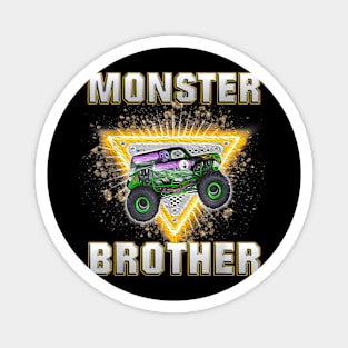 Monster Truck Brother Magnet